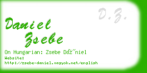 daniel zsebe business card